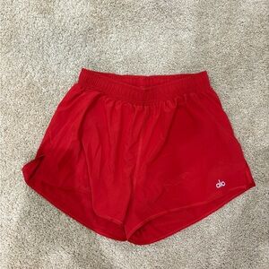 ALO Yoga Red Athletic Shorts